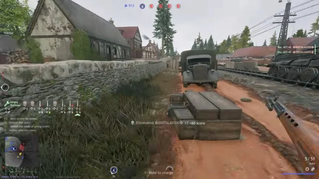 Enlisted village path with enemy ESP and vehicle markers