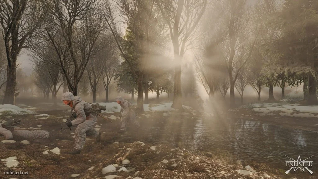 Enlisted winter forest battle used for Enlisted Intel guides